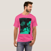 Vaporwave Cool Cat Japanese Urban Neon Style gift  T-shirt (Voorkant volledig)