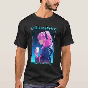 Vaporwave Cyber Anime Girl Japans Esthetisch Punk T-shirt
