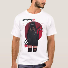 Vaporwave Cyberpunk Samurai Cool Girl T-shirt