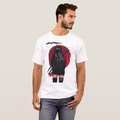 Vaporwave Cyberpunk Samurai Cool Girl  T-shirt (Voorkant volledig)