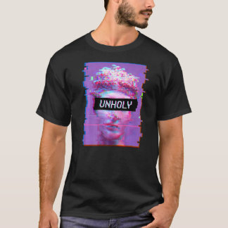 Vaporwave David Statue Aesthetic Art Unholy Michel T-shirt