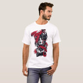 Vaporwave Dragon Lady Urban Cool Style T-shirt (Voorkant volledig)