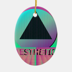 vaporwave esthetiek keramisch ornament