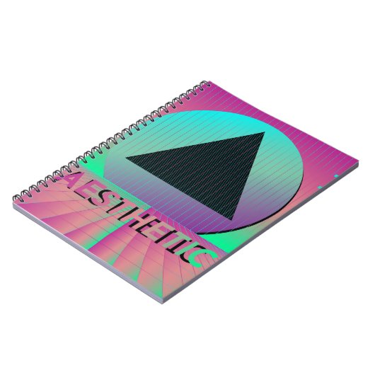 vaporwave esthetiek notitieboek (Linkerzijde)