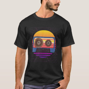 Vaporwave esthetische 80S-muziekkerretro Art-kaart T-shirt