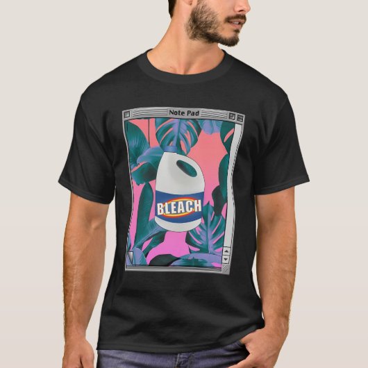 Vaporwave esthetische bleekmiddel Shirt met lange (Voorkant)