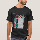 Vaporwave esthetische droevige anime E Harajuku T-shirt (Voorkant)