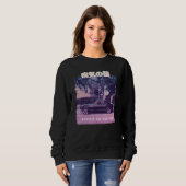 Vaporwave Esthetische Glitch 80s Retro Auto Trui (Voorkant volledig)