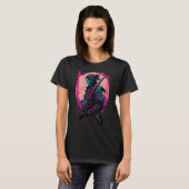 Vaporwave Esthetische Retro Cyberpunk Samurai Shir T-shirt (Voorkant volledig)