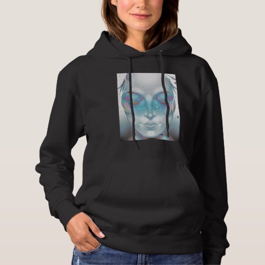 Vaporwave Esthetische Synthwave Jaren 80 VHS Glitc Hoodie (Voorkant)