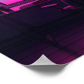 Vaporwave Gaming Bureaublad Poster (Hoek)