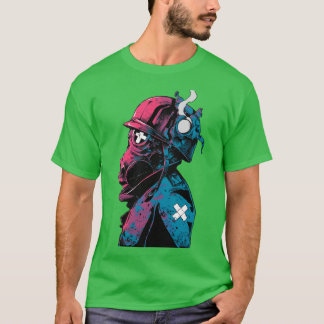 Vaporwave Gas Mask Streetwear Urban Style friends  T-shirt