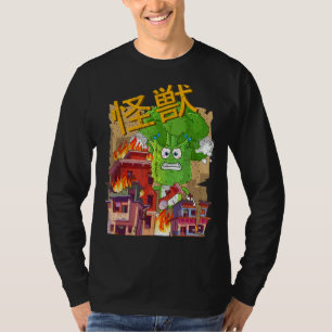 Vaporwave Glitch Aesthetic Style Vegetarian City K T-shirt