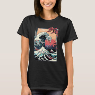 Vaporwave Glitch Esthetische Grote Golf van Kanaga T-shirt