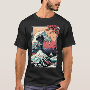 Vaporwave Glitch Esthetische Grote Golf van Kanaga T-shirt