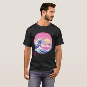 Vaporwave Grote Golf Japans Esthetisch T-shirt (Voorkant volledig)