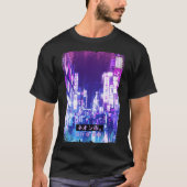 Vaporwave Japan Street Mode Tokyo City Rush T-shirt (Voorkant)