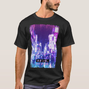 Vaporwave Japan Street Mode Tokyo City Rush T-shirt