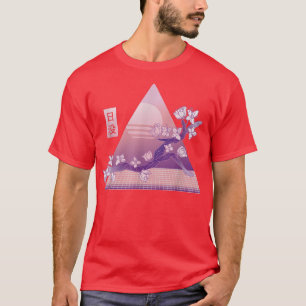 Vaporwave Japan Style Japanse Cherry Blossom Saku T-shirt