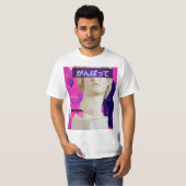 Vaporwave japans kawai beeld t-shirt (Voorkant volledig)