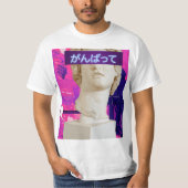 Vaporwave japans kawai beeld t-shirt (Voorkant)