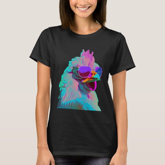 Vaporwave Kip T-shirt (Voorkant)