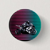 Vaporwave Moto-Button Ronde Button 3,2 Cm (Voorkant)