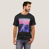 Vaporwave Mountain Alleen Japanse esthetische Gift T-shirt (Voorkant volledig)