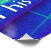 Vaporwave Neon 80s Tropische Warmte Perfect Poster (Hoek)