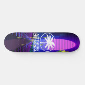 Vaporwave Palmboom Skateboard (Horizontaal)