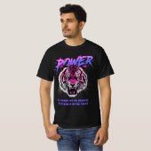 Vaporwave Power Filosofie T-shirt (Voorkant volledig)