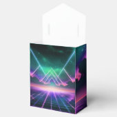 Vaporwave Roller Schaats verjaardagsfeestje Bedankdoosjes (Geopend)