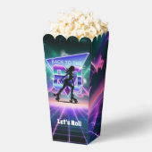 Vaporwave Roller Schaats verjaardagsfeestje Bedankdoosjes (Popped)