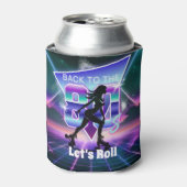 Vaporwave Roller Schaats verjaardagsfeestje Blikjeskoeler (Blikje Voorkant)