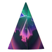 Vaporwave Roller Schaats verjaardagsfeestje Feesthoedjes (Achterkant)