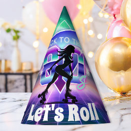 Vaporwave Roller Schaats verjaardagsfeestje Feesthoedjes