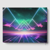 Vaporwave Roller Schaats verjaardagsfeestje Gastenboek (Achterkant)