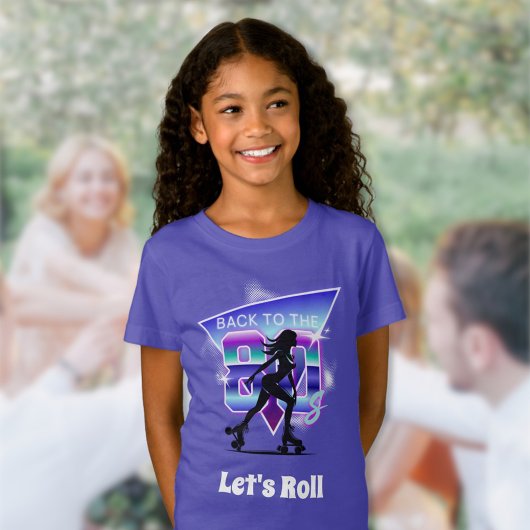 Vaporwave Roller Schaats verjaardagsfeestje T-shirt