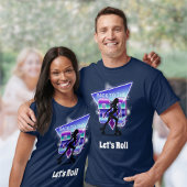 Vaporwave Roller Schaats verjaardagsfeestje T-shirt