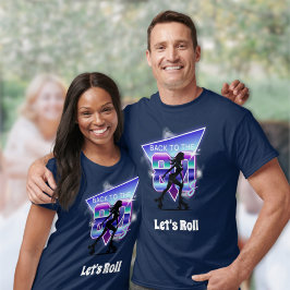 Vaporwave Roller Schaats verjaardagsfeestje T-shirt