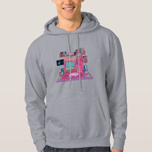 Vaporwave Room V01 Hoodie (Voorkant)