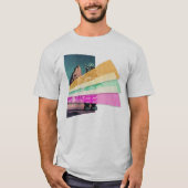 vaporwave-ruimterobot t-shirt (Voorkant)