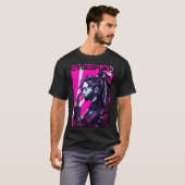 Vaporwave Samurai Neon City New Urban Style  T-shirt (Voorkant volledig)