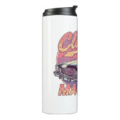 Vaporwave Style Classic Automobile Thermosbeker (Gedraaid links)