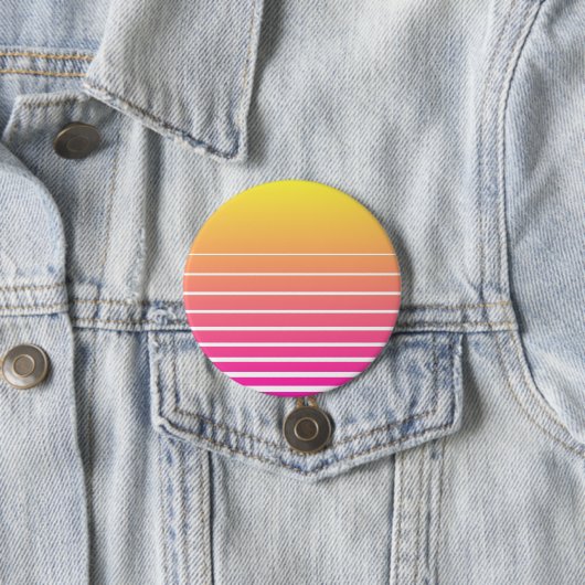 Vaporwave Sun Ronde Button 7,6 Cm (In situ)