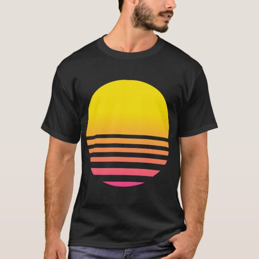 Vaporwave Sun T-shirt (Voorkant)
