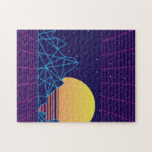 Vaporwave Sunset Legpuzzel (Horizontaal)