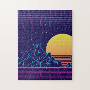 Vaporwave Sunset Legpuzzel