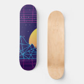 Vaporwave Sunset Persoonlijk Skateboard (Voorkant)