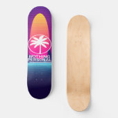 Vaporwave Sunset Skateboards (Voorkant)
